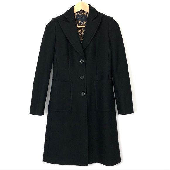 Banana Republic Jackets & Blazers - Banana Republic Long Black Wool Coat XS